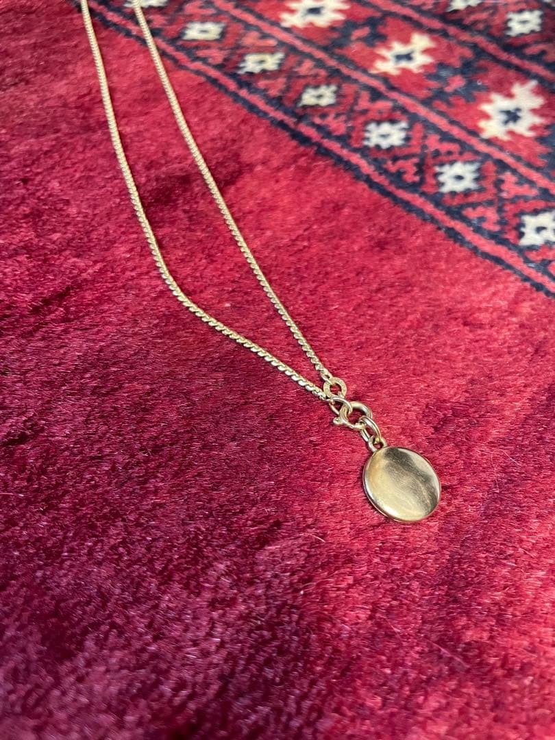 希少 vintage ゴールド 金 ネックレス / 9k 12k 14k 18k