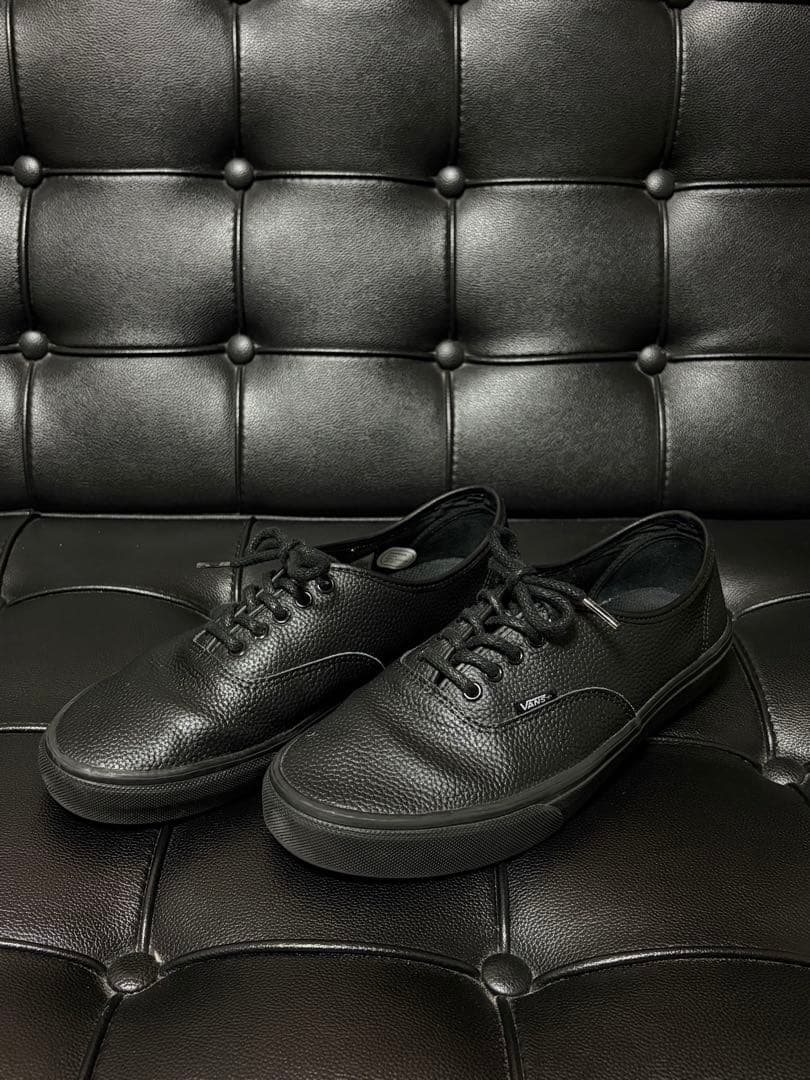 VANS US9 27cm AUTHENTIC LEATHER レザースケシュー