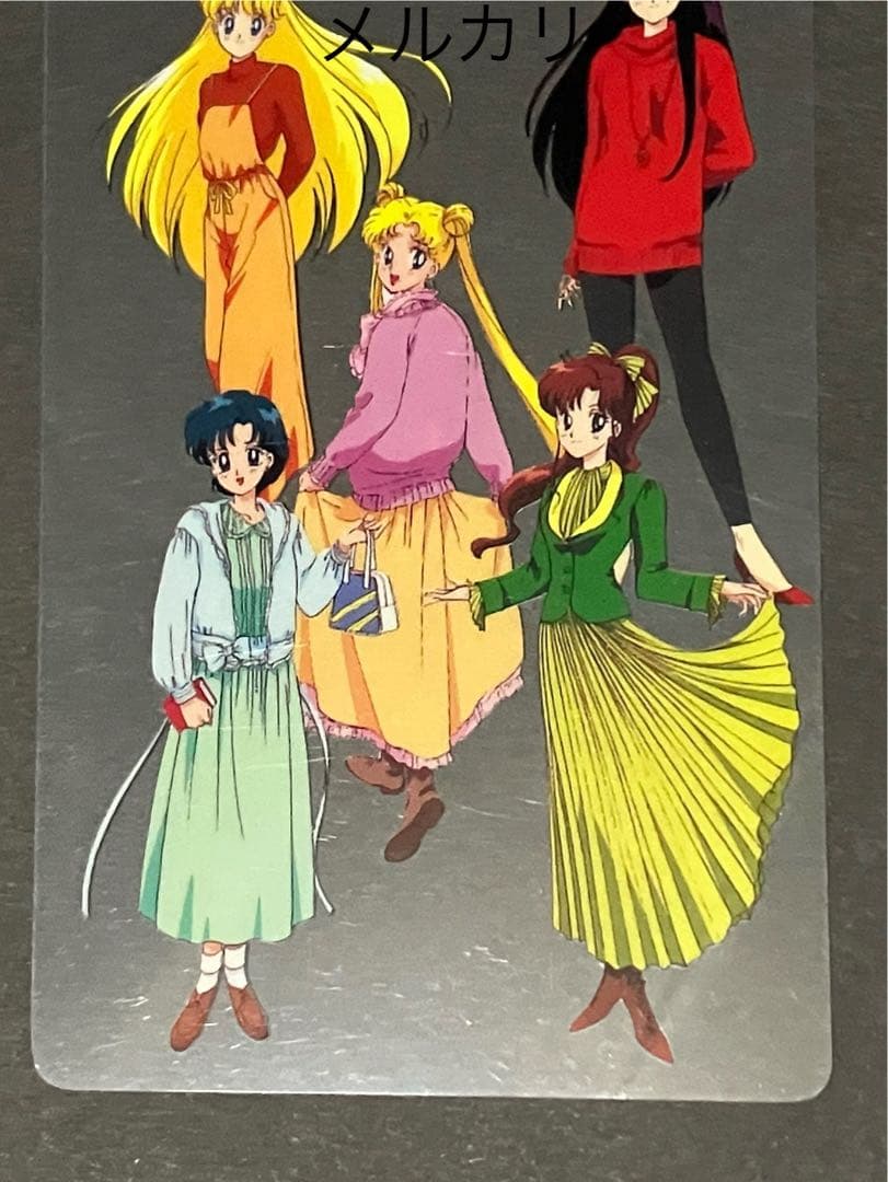 【美品セルカード 5人】 セーラームーン キャラマイドパートⅠ