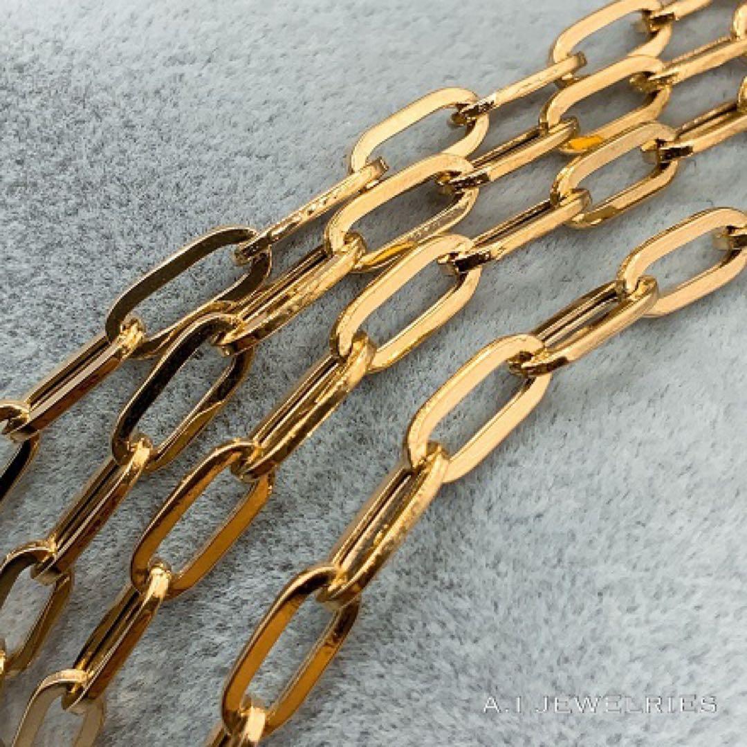お正月お値下げ！ K18 50cm Hクリップチェーンネックレス