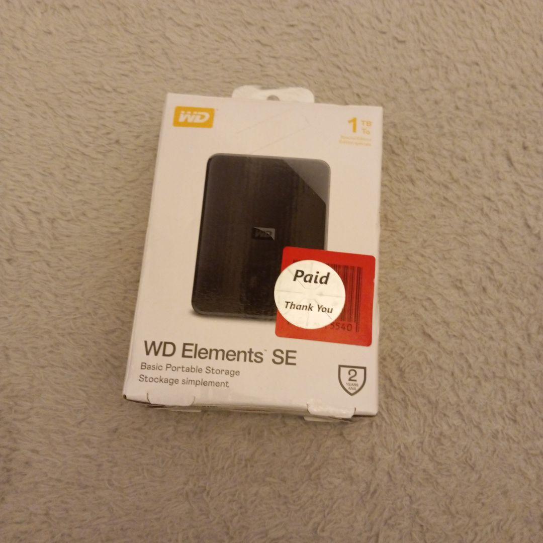 WD Elements SE 1TB 外付けハードディスク
