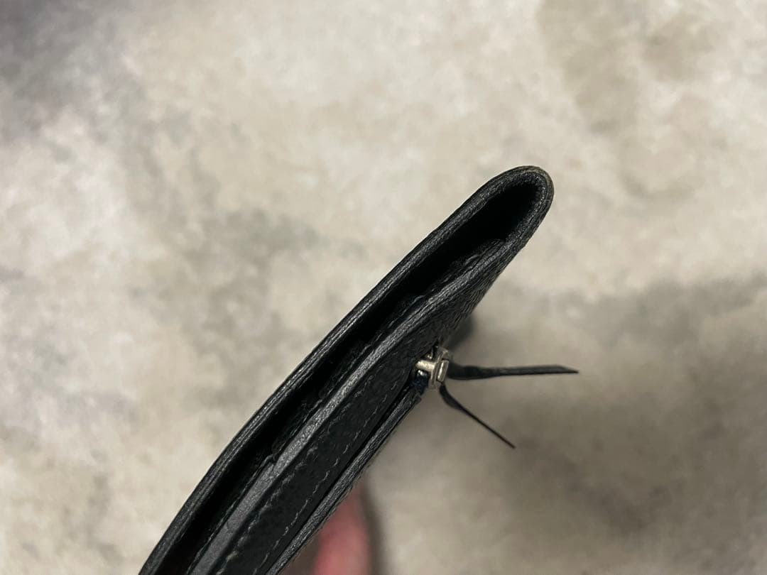 HERMES エルメス　ドゴンロング　長財布　レザー　ネイビー　男女兼用