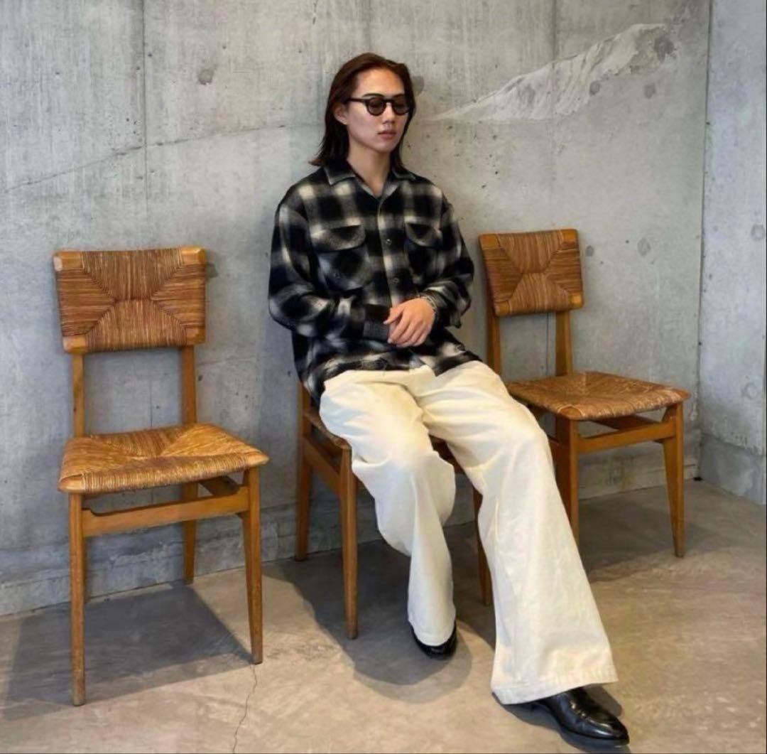 McGREGOR 久遠×hxcyyd ダメージ オンブレチェックシャツ M