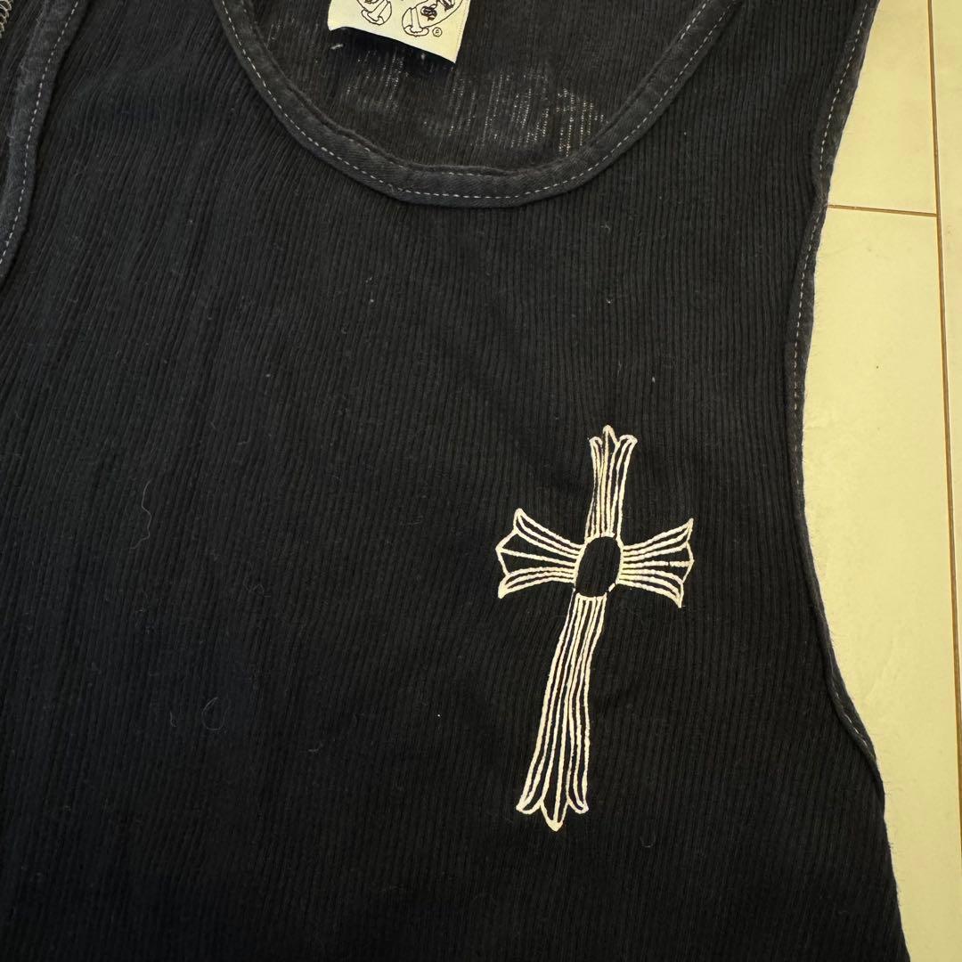 本物保証★Chrome Hearts★メンズブラックタンクトップ★M
