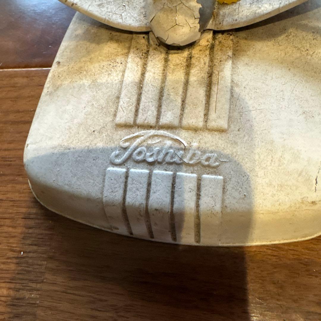 レトロ 卓上扇風機 ホワイト 約30cm