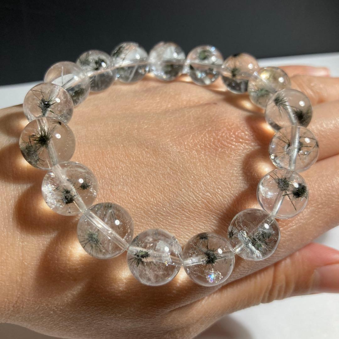 超レア　まりも水晶ホーライダイトインクォーツ　星水晶す