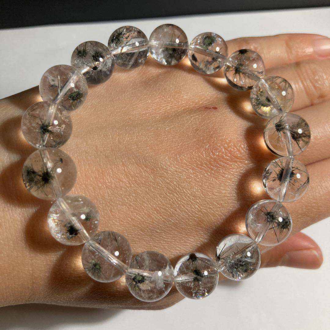 超レア　まりも水晶ホーライダイトインクォーツ　星水晶す