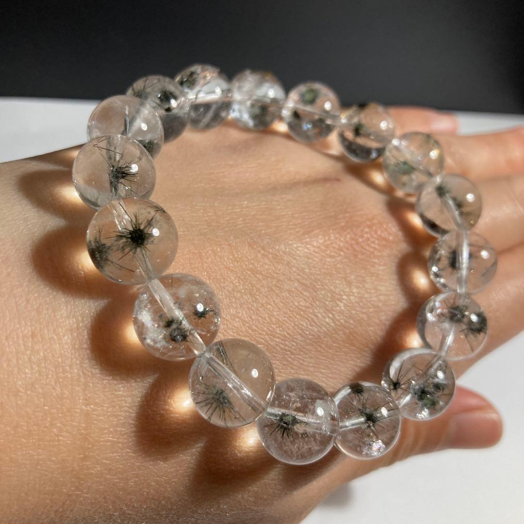 超レア　まりも水晶ホーライダイトインクォーツ　星水晶す