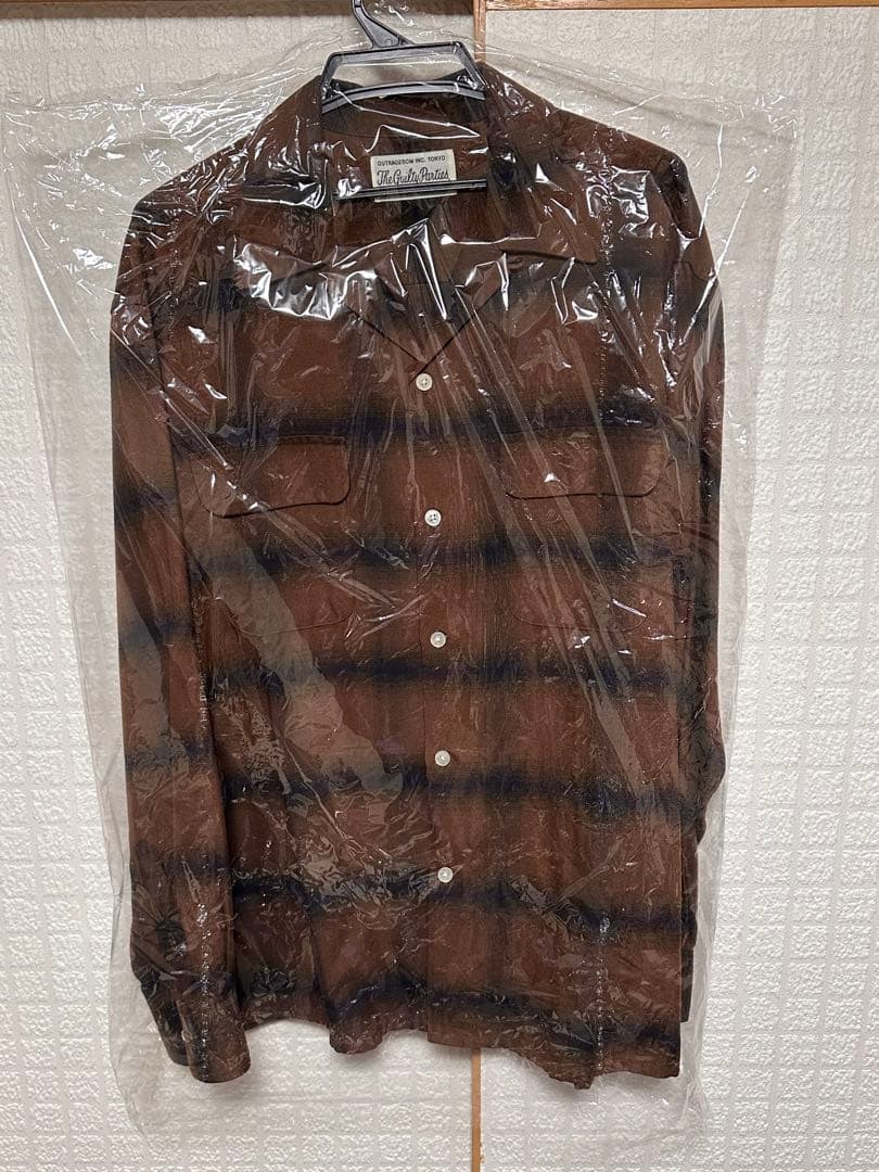 WACKO MARIA オンブレシャツブラウン、グレー2枚セット