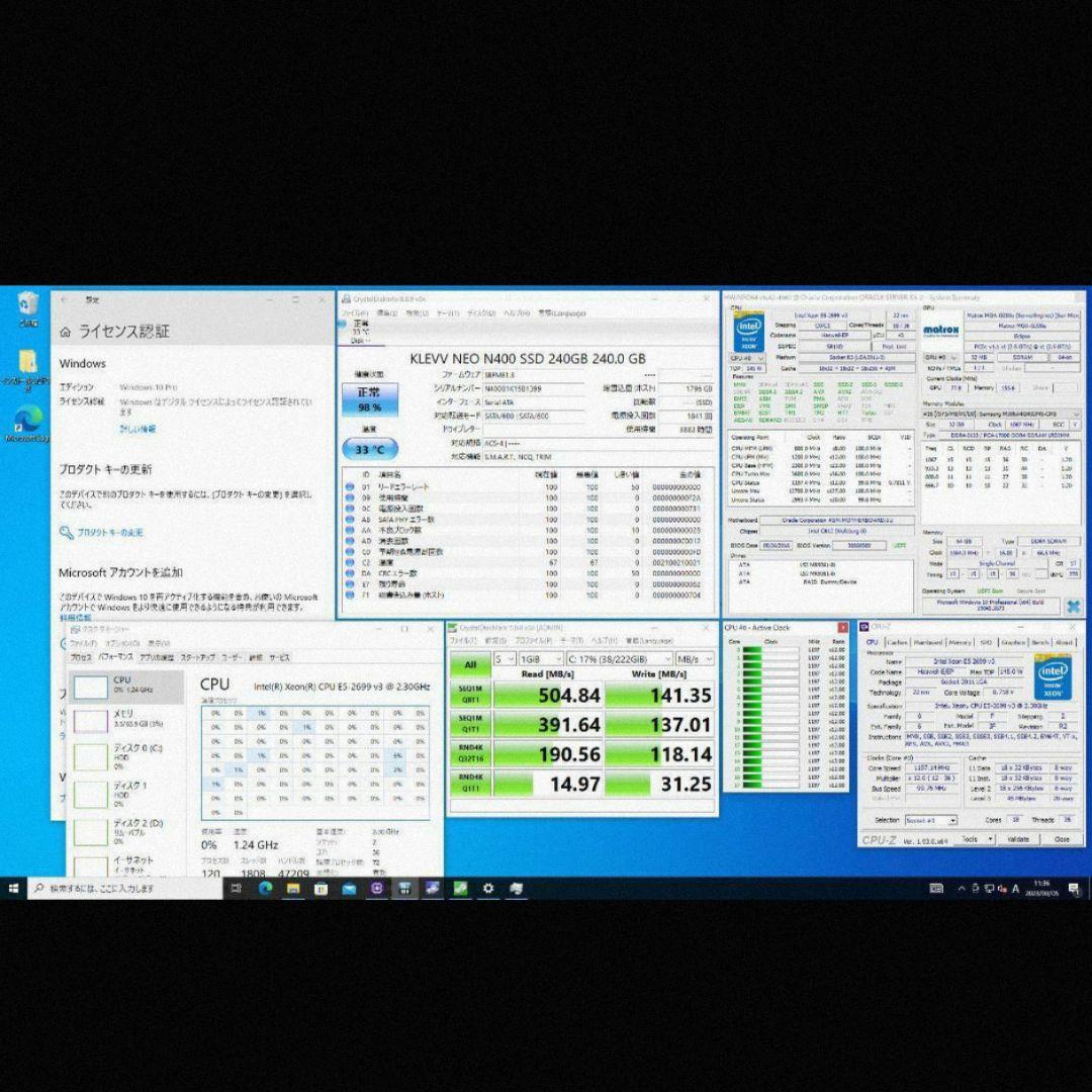 SUN ORACLE 超高性能サーバー DualXeon36c72t 64GB