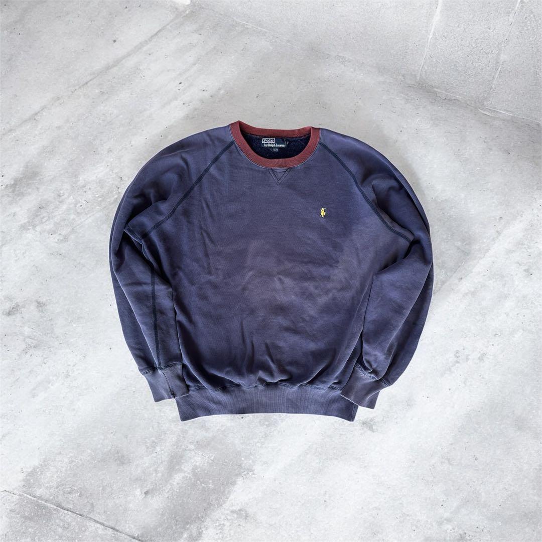 90s Polo by Ralph Lauren 茄子紺 ヴィンテージスウェット