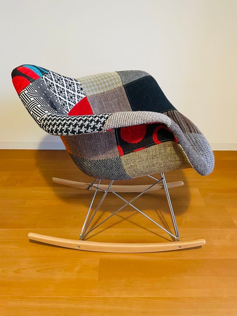 【1月20日まで】イームズ　パッチワーク　ロッキングチェア
