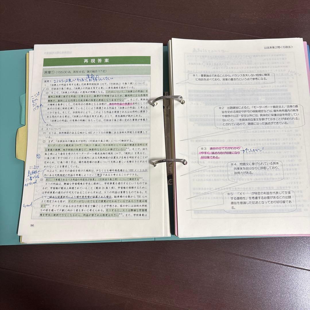 【裁断済】司法試験　論文対策　論文過去問　答案パーフェクト　辰巳　ぶんせき