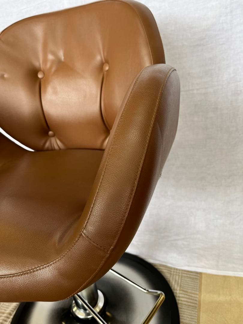 【アンティーク】美容院 理容室 スタイリングチェア 油圧式 バーバーチェア