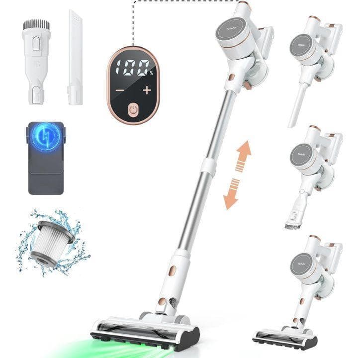 【新品未使用】サイクロン掃除機 コードレス スティッククリーナー 50000pa