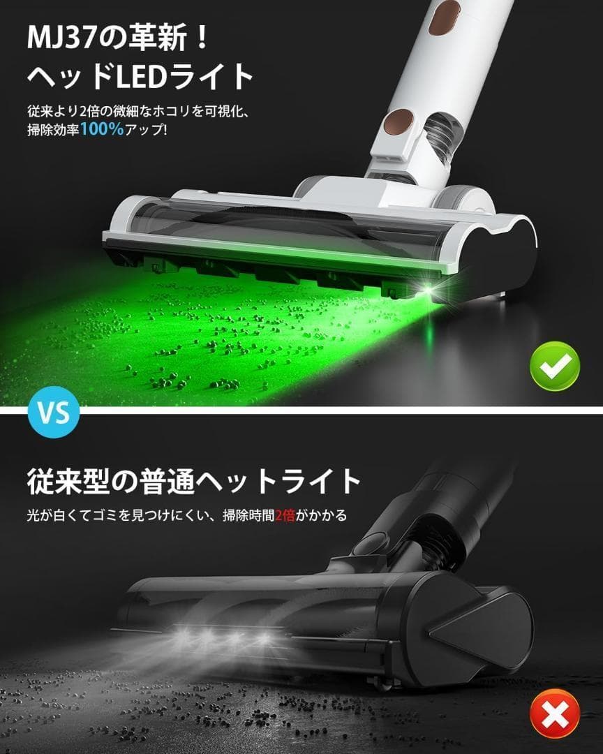 【新品未使用】サイクロン掃除機 コードレス スティッククリーナー 50000pa