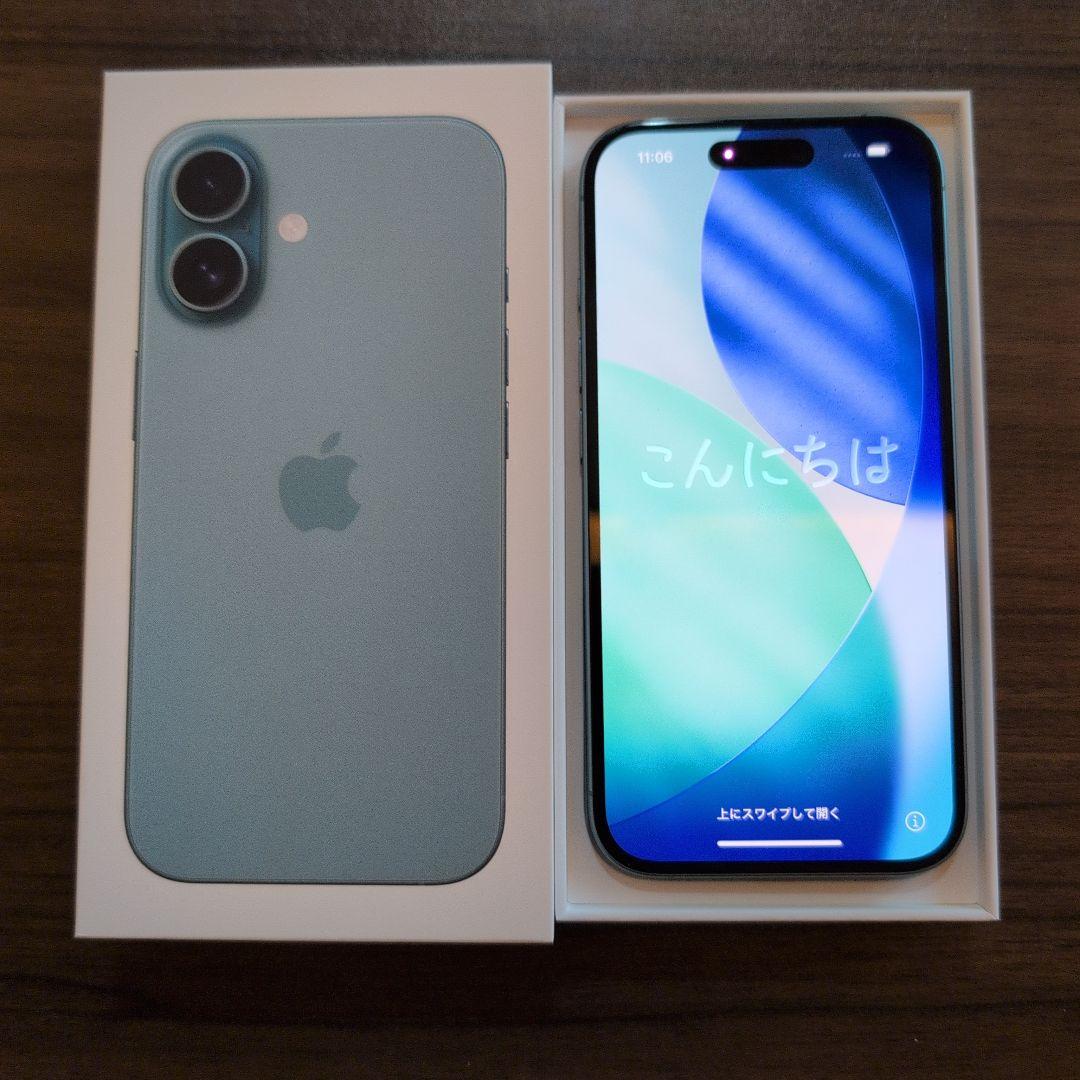 iPhone 16 ティール 128GB SIMフリー【バッテリー96%】