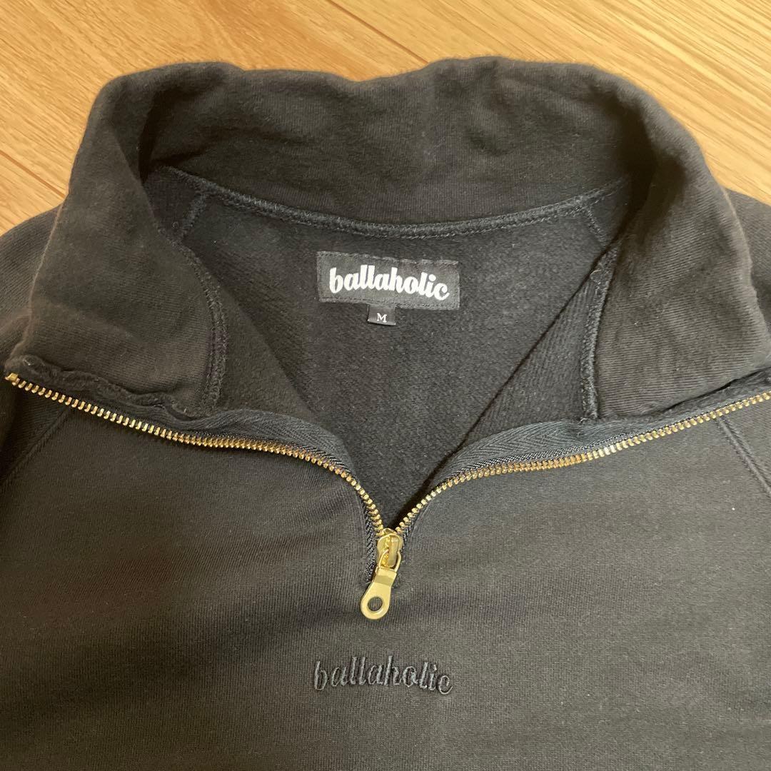 ballaholic ハーフジップ ブラック ウェア