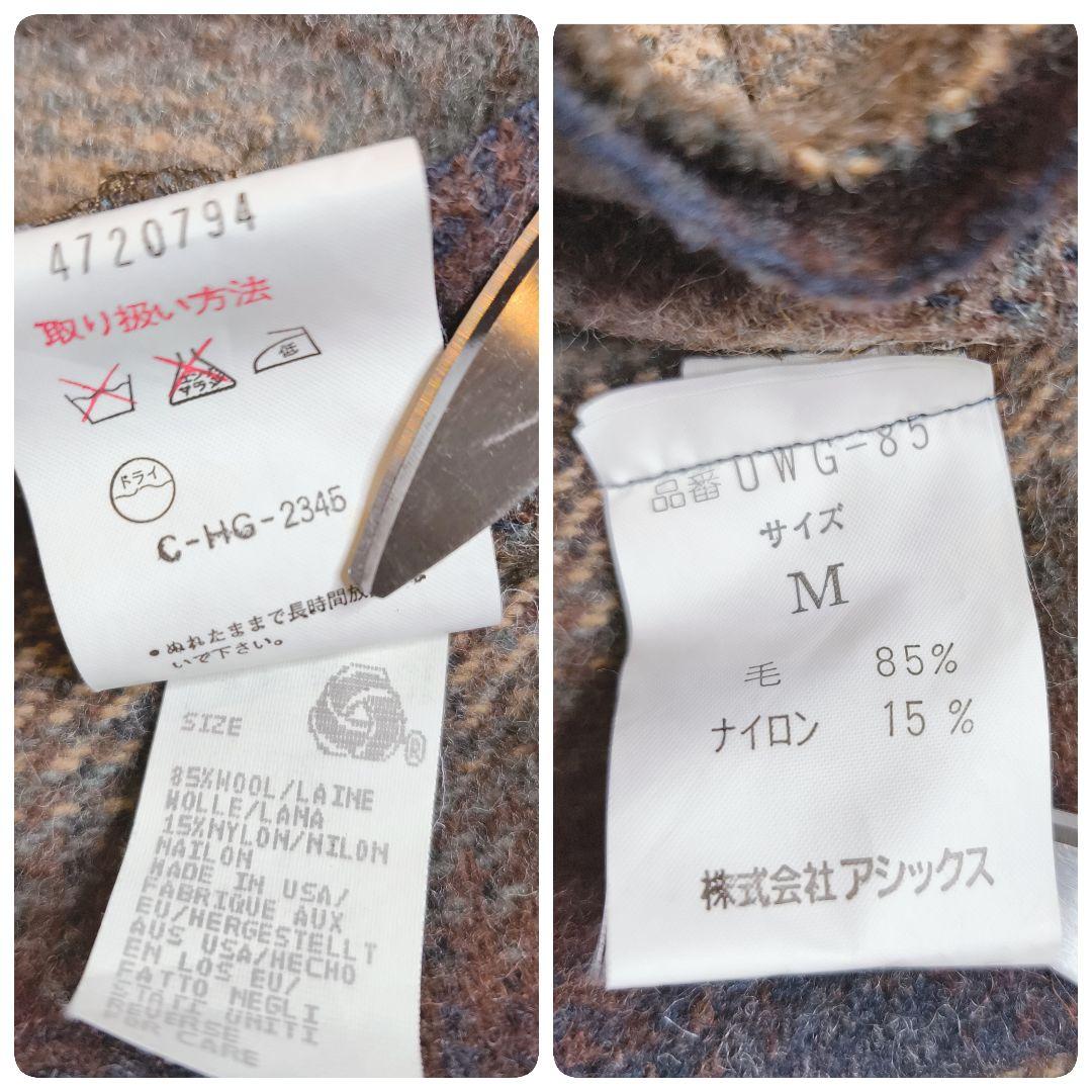 wool rich オンブレチェック ウールジャケット USA製 M zip