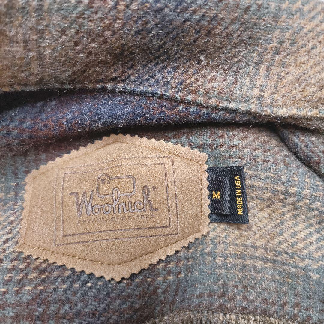 wool rich オンブレチェック ウールジャケット USA製 M zip