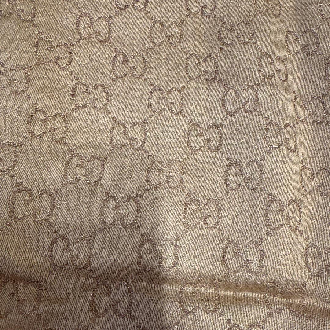 GGパターン ピンクベージュ ストール