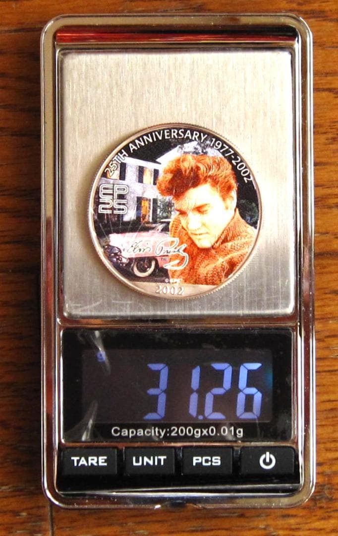 アメリカンシルバーイーグルカラー　１オンス銀貨　E・プレスリー２５周年記念　４枚