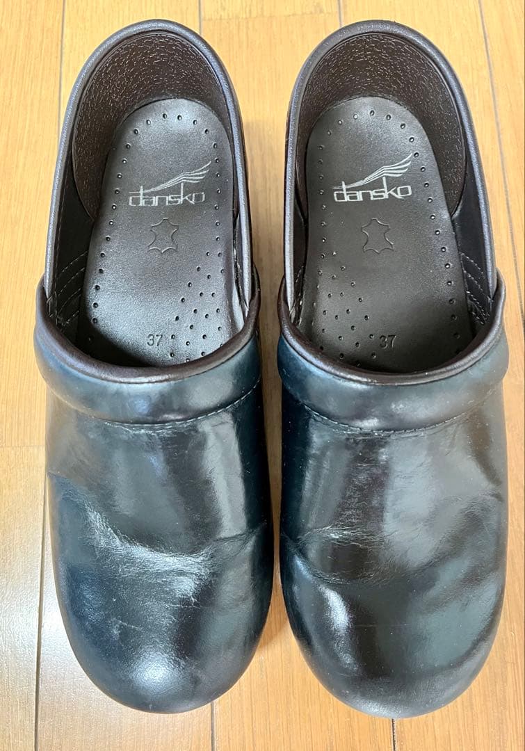 靴 dansko Professional Oiled Pull Up37 Blue