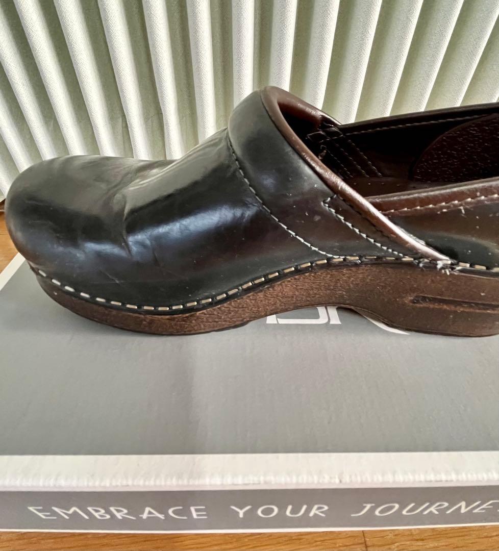 靴 dansko Professional Oiled Pull Up37 Blue