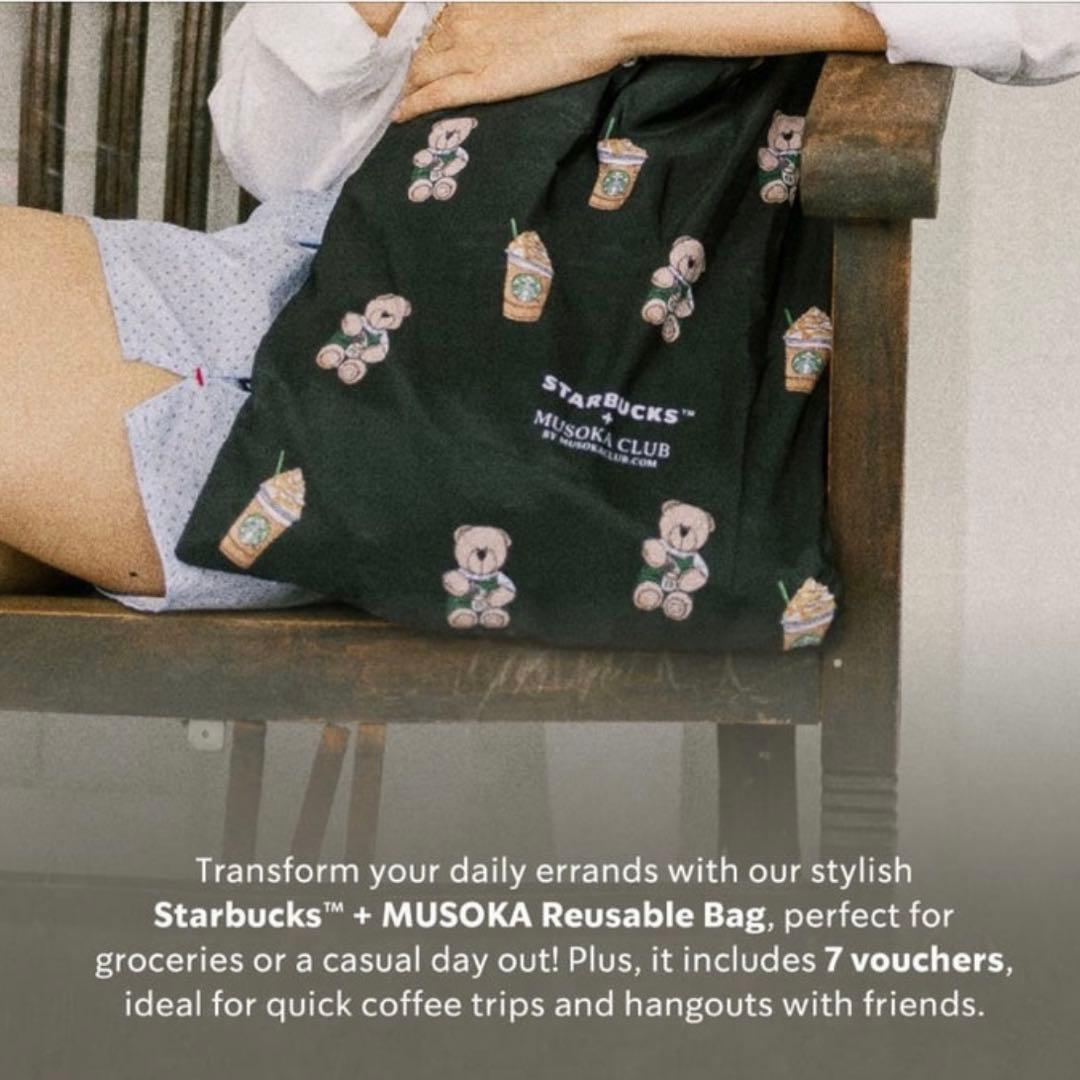 ととろ！starbucks【スターバックス】エコバッグ くま 3個