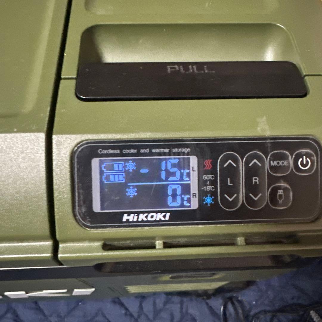 ハイコーキ　冷温庫　UL18DB バッテリー2個付