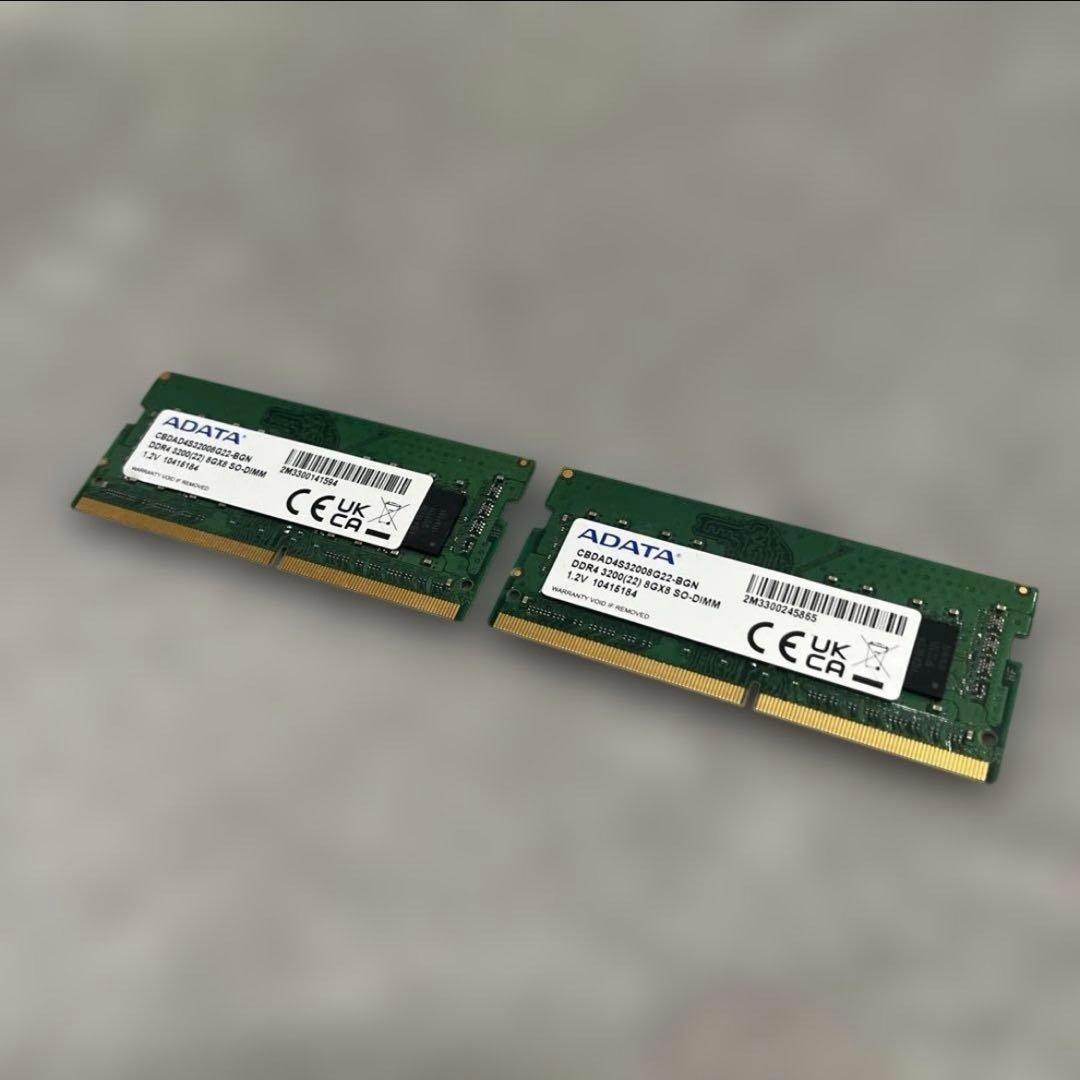 k*e様 ADATA ノート用メモリ DDR4-3200 16GB(8×2)