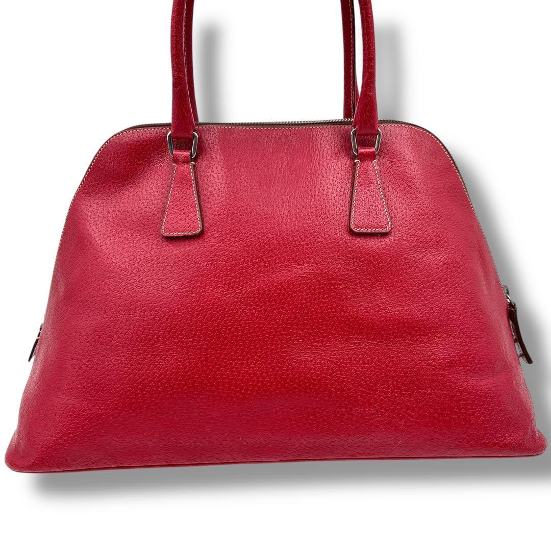 【極美品】PRADA プラダ　ボーリングバッグ　鍵付き　カデナ　ボストンバッグ