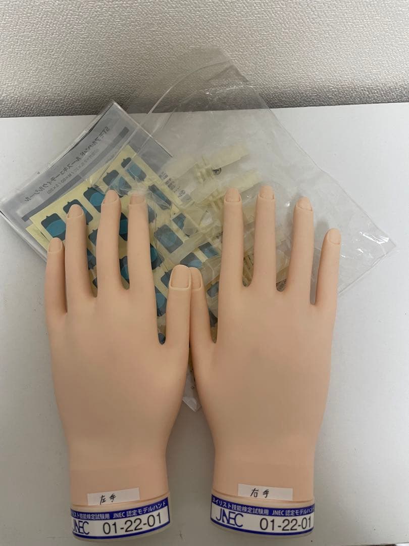 ネイリスト技能検定試験用　ルースキューティクルシール JNEC認定モデルハンド