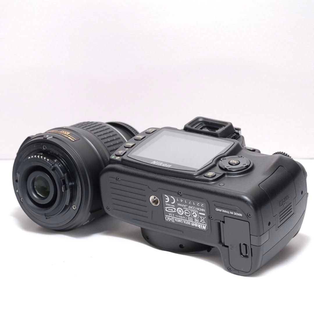 美品✨届いたらすぐに使えます✨Nikon D40✨シングルレンズ✨少シャッター数