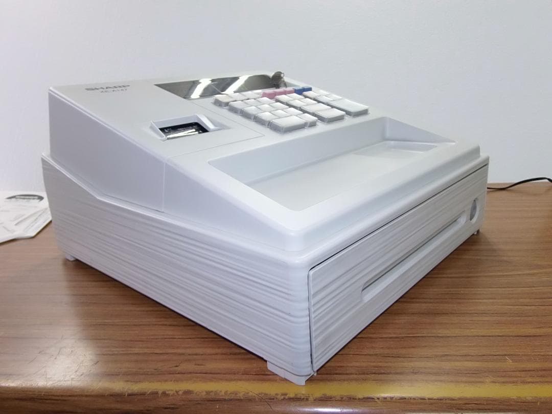 美品 設定無料 SHARP レジスター XE-A147-W 8部門 50517