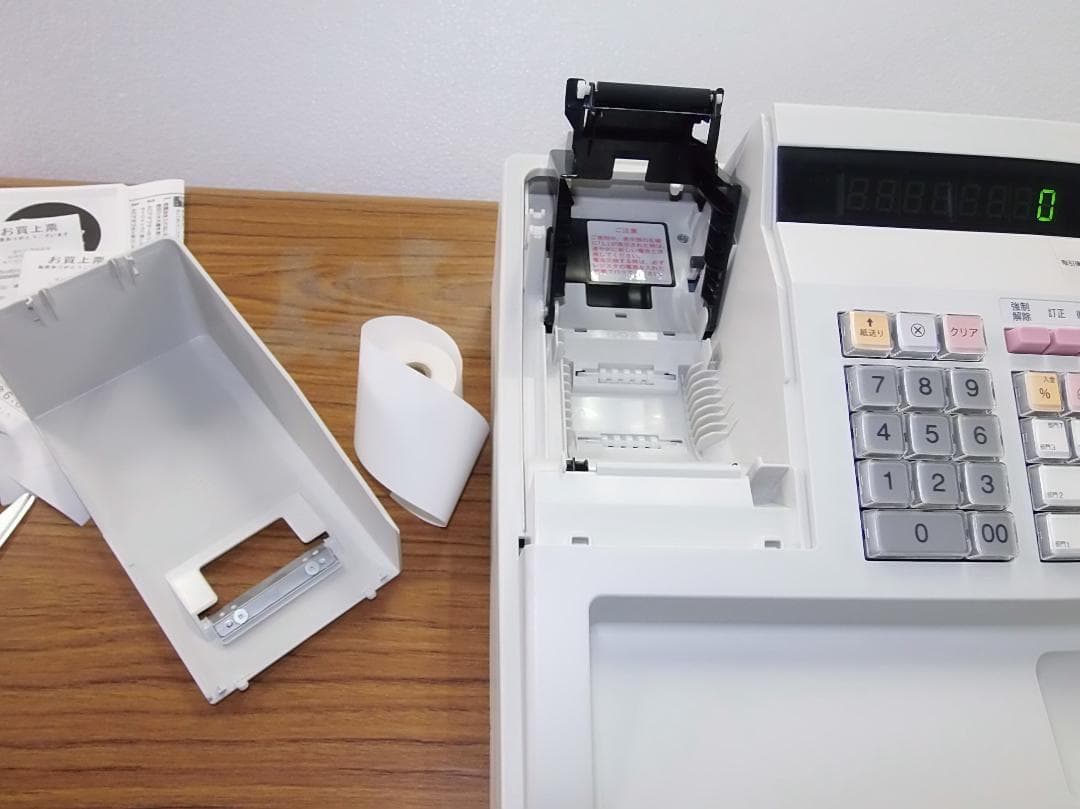 美品 設定無料 SHARP レジスター XE-A147-W 8部門 50517