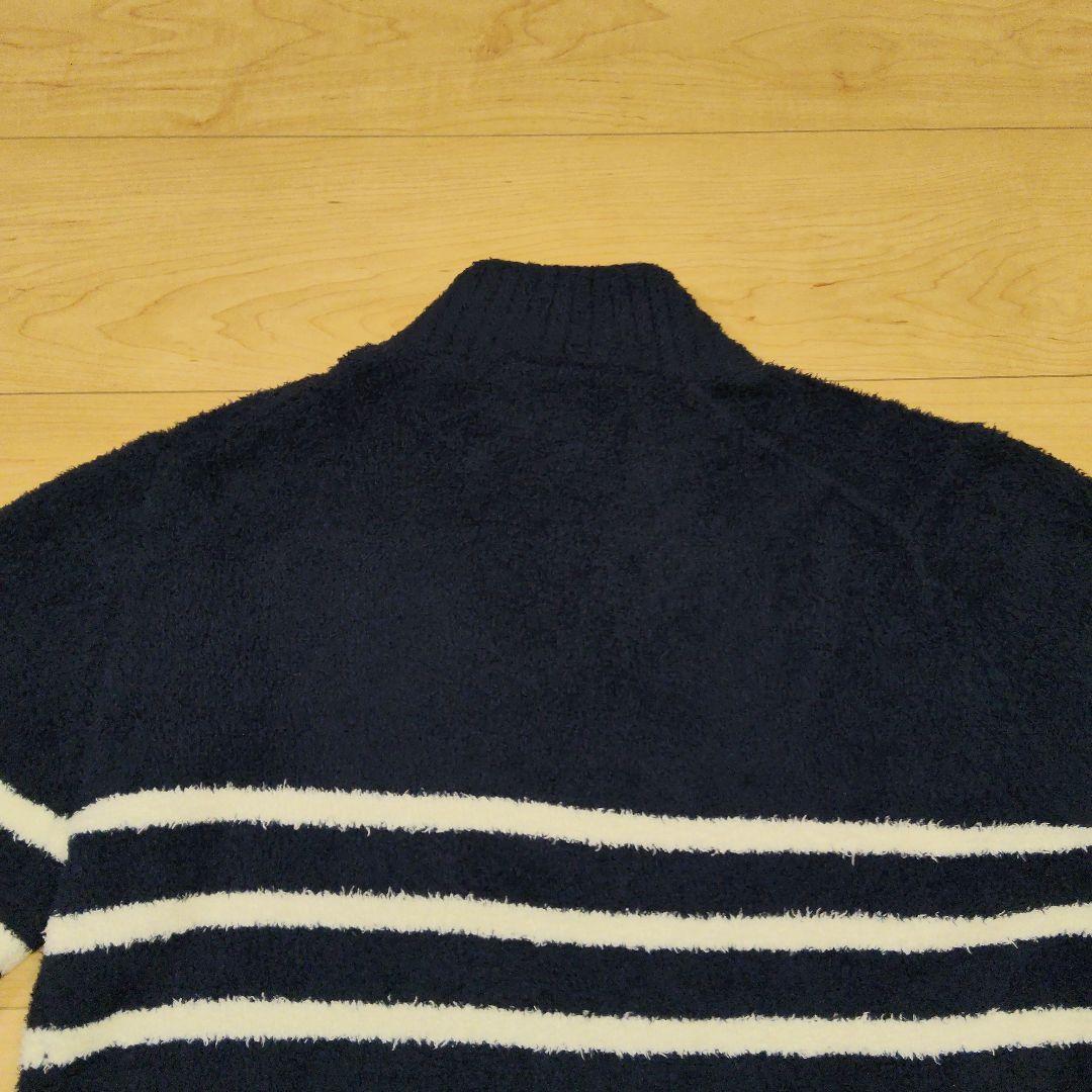 Mサイズ 美品【SINA COVA】シナコバ ハーフジップ ニットセーター