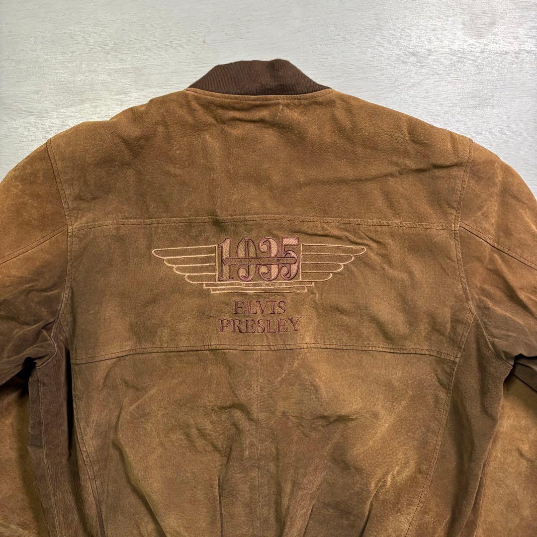 ELVIS PRESLEY レザースタジャン　ブルゾン　豚革　短丈　XL