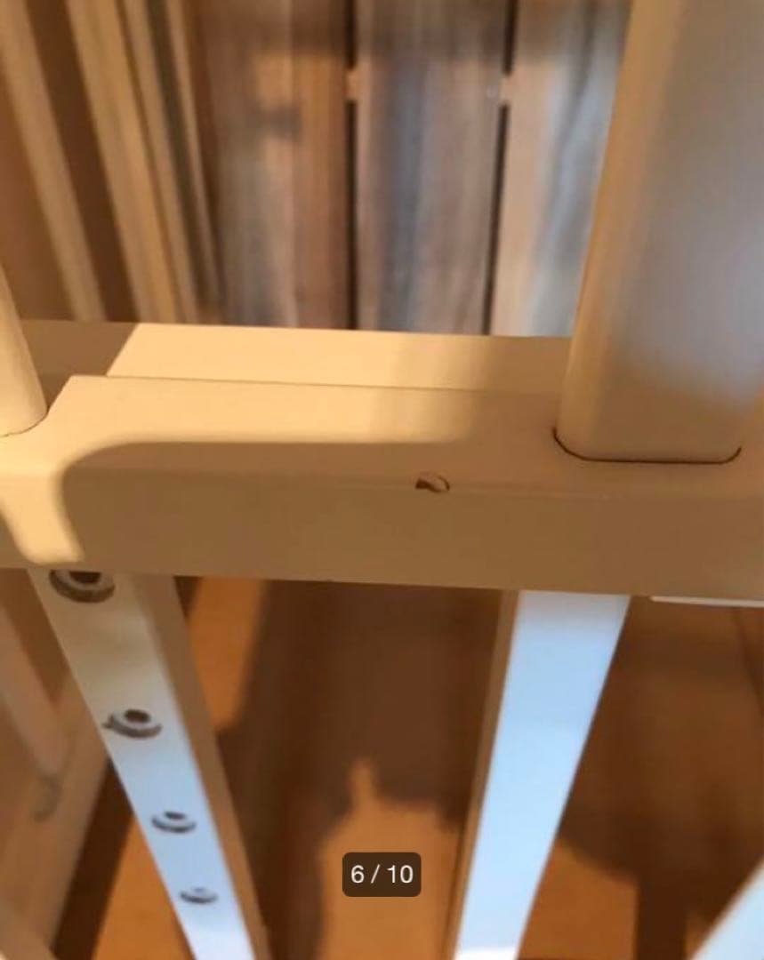 い*読様 カトージ KATOJI ベビーベッド　ホワイト　ハイシート