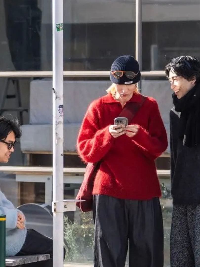 モヘアニットポロ Kid Mohair Knit Polo for +81別注