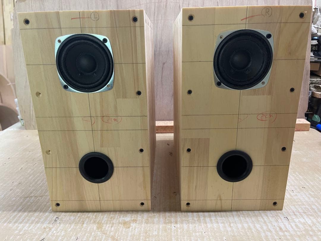 wooden5バスレフバックロード　自作スピーカー