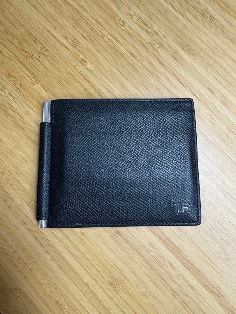 TOM FORD レザー マネークリップ ブラック