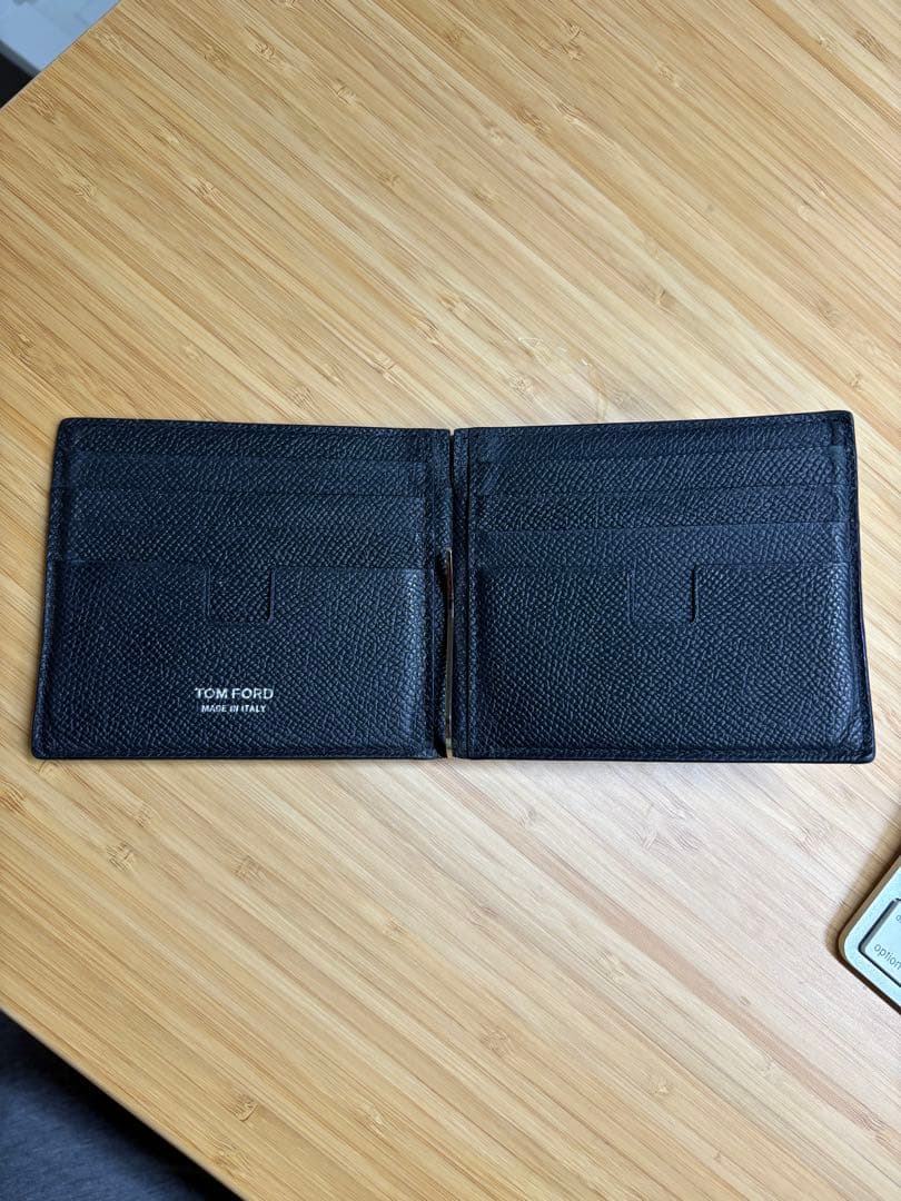 TOM FORD レザー マネークリップ ブラック