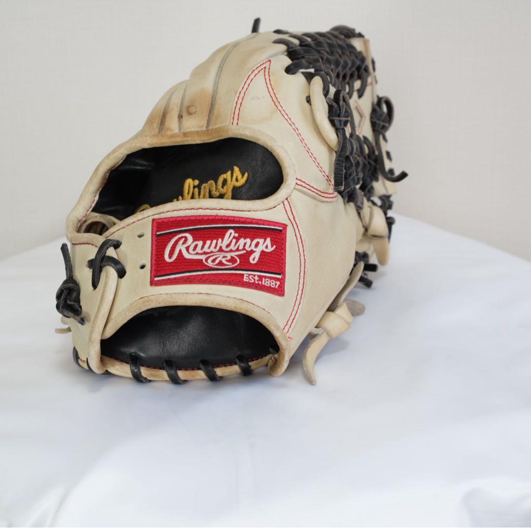 【良品】ローリングス HOH革 13インチ 外野兼用 軟式グラブ