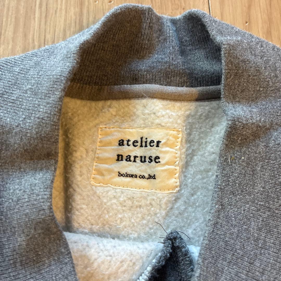 アトリエナルセ　コットンモックネックスウェット　atelier naruse