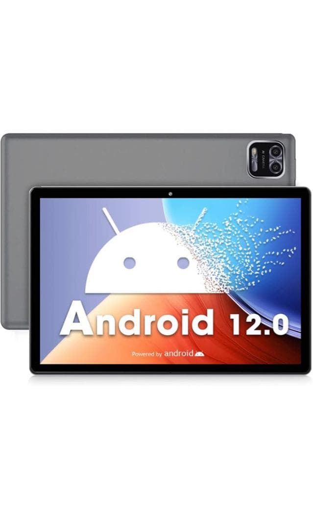 Androidタブレット 12 10インチ、RAM 3GB/ROM グレー