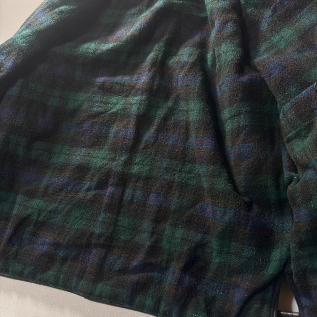 90s バナナリパブリック レザー カーコート 野村訓市 ブラック ビンテージ