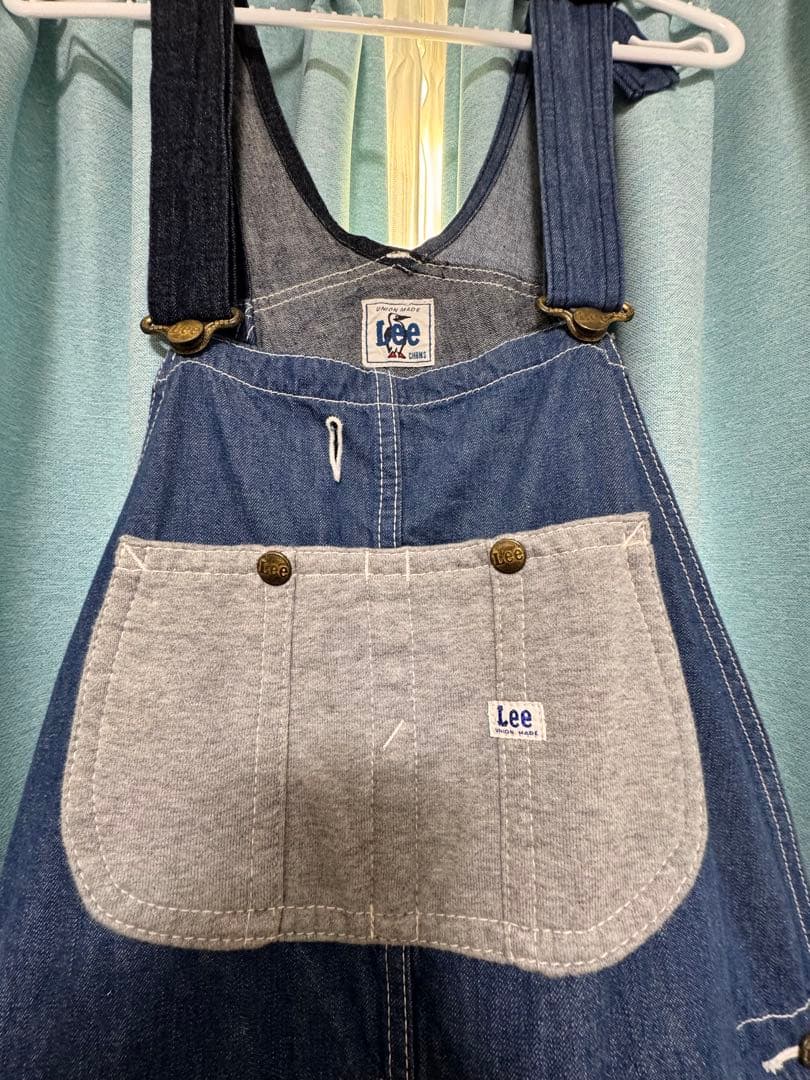Lee CHUMS コラボ　デニムオーバーオール Lサイズ