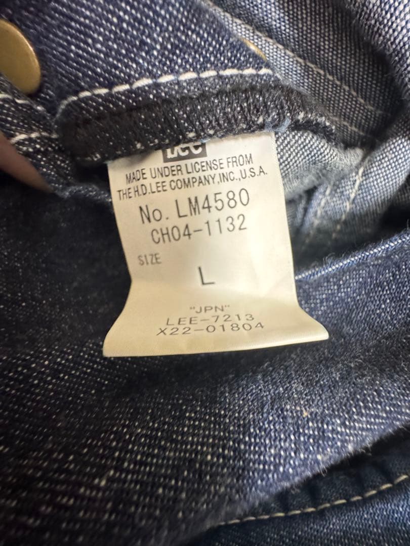 Lee CHUMS コラボ　デニムオーバーオール Lサイズ