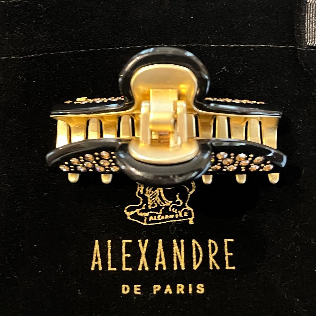 アレクサンドルドゥパリヴァンドームクリップMブラック/ゴールド定価34,100円